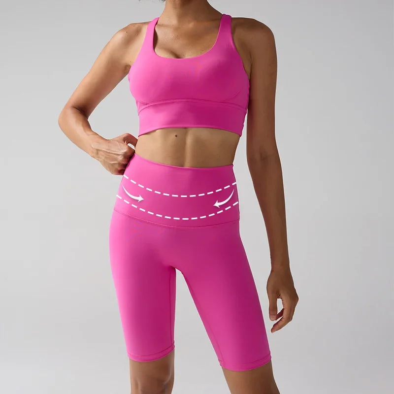 Women's High-Waist Yoga Shorts – Quick-Dry Squat-Proof Yoga Shorts SPOT