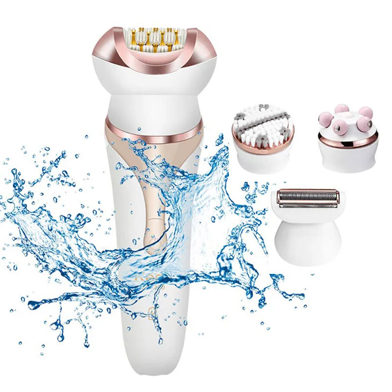 4-in-1 Electric Face Hair Remover – Rechargeable Lady Shaver Electric Face Shaver SPOT