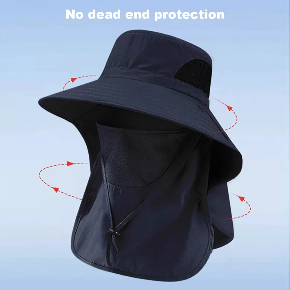 UV Neck Flap Sun Hat – Fishing Bucket Cap for Outdoor Use Outdoor Sun Hat SPOT