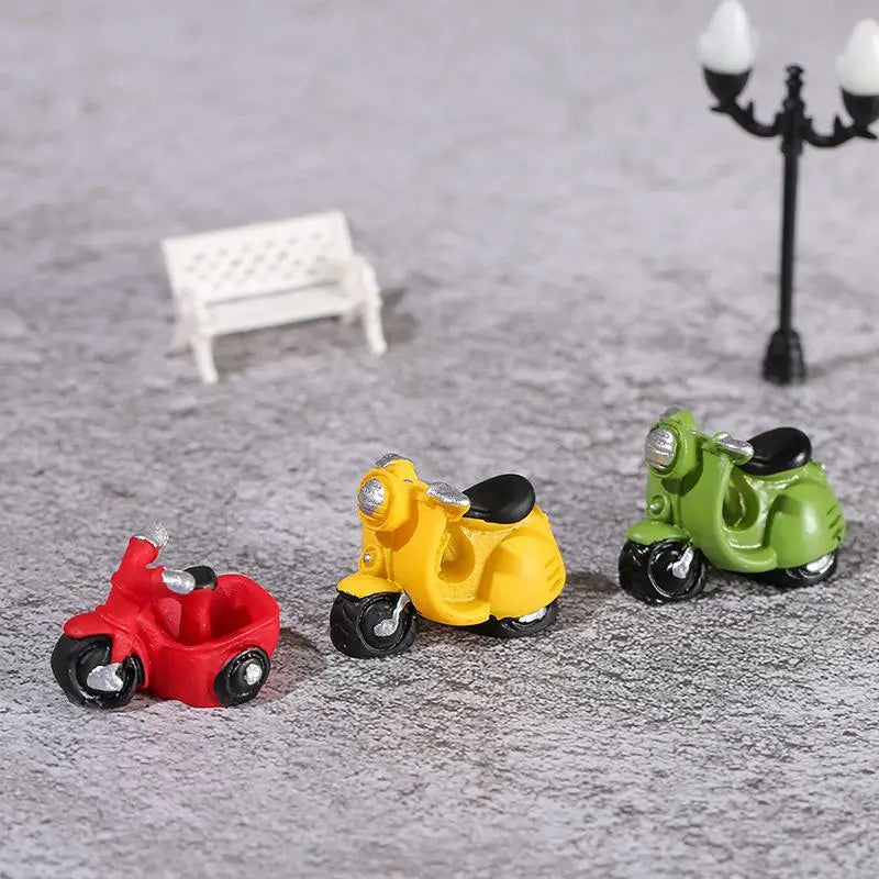 Miniature Motorcycle Ornament – DIY Garden & Craft Decor Miniature Figurine SPOT