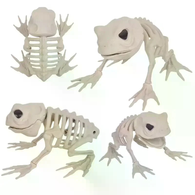 Halloween Animal Skeleton Decor – Wolf, Frog & Crow Props Halloween Skeleton Prop SPOT