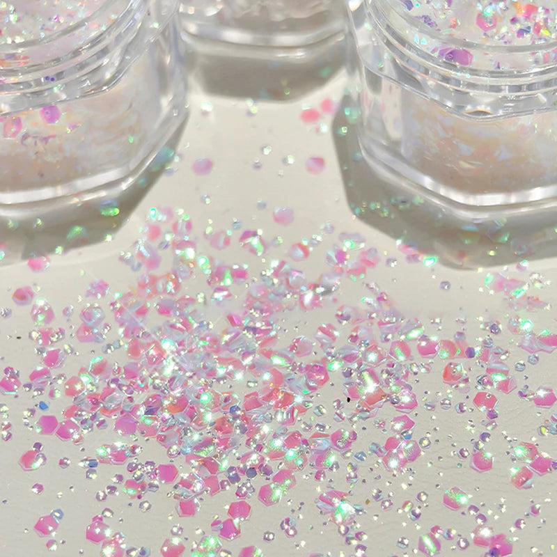 Mermaid Holographic Nail Glitter Flakes – Laser Sequins Nail Art Glitter SPOT