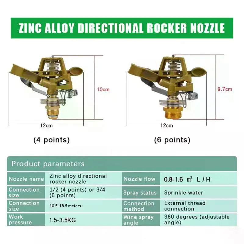 Adjustable Rotating Rocker Sprinkler – Garden & Lawn Irrigation Garden Sprinkler SPOT