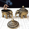 Ancient Elephant Lotus Metal Incense Burner – Yoga Home Decor Incense Burner SPOT Default Title