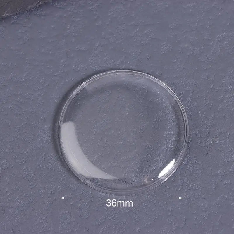 Acrylic Watch Crystal Replacement Lens 25–36mm Flat Round Watch Crystal Lens SPOT 36MM