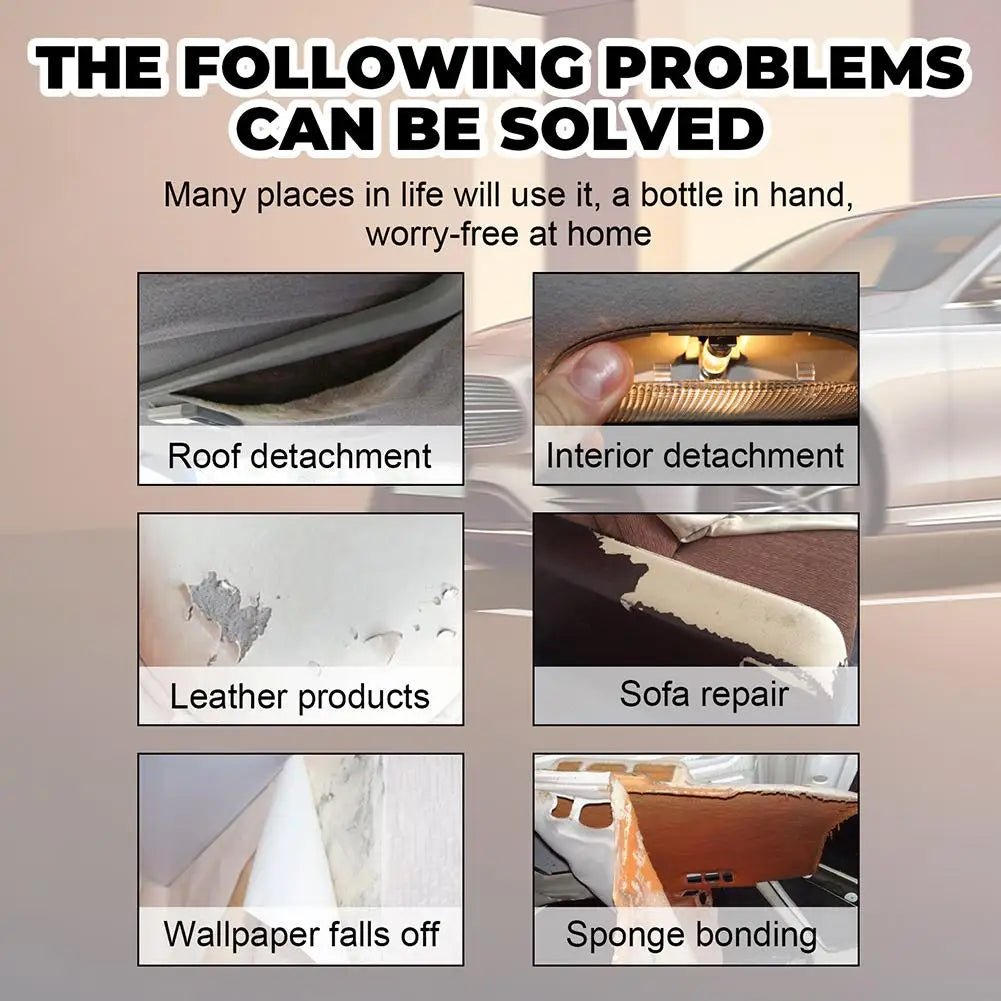Car Roof Liner Repair Adhesive 100ml – Fast-Dry Fabric Glue Automotive Repair Adhesive SPOT