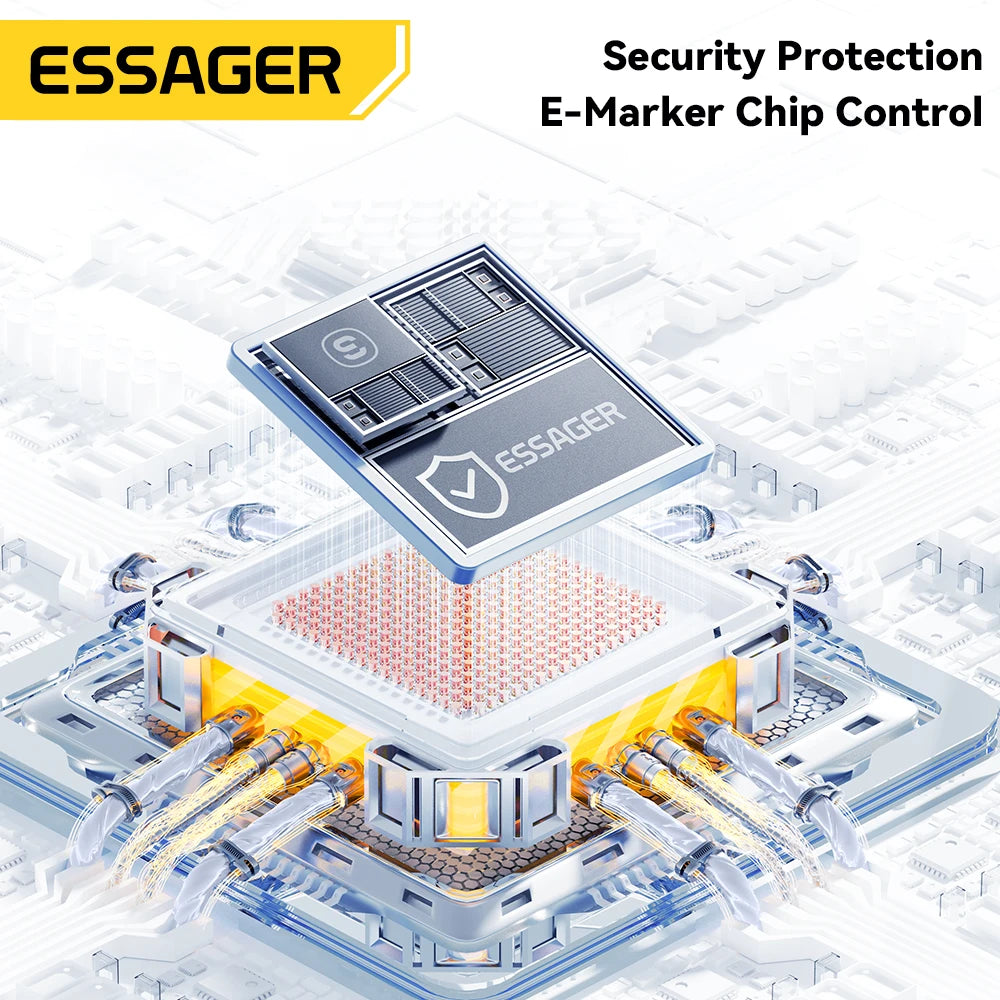 Essager Spring USB-C Cable 100W PD Fast Charging – iPhone & MacBook USB-C Charging Cable SPOT