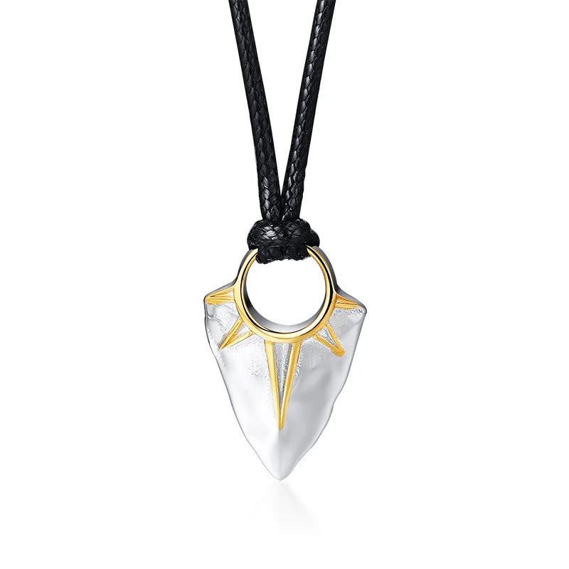 Men's OM Ohm Pendant Necklace – Stainless Steel Yoga Jewelry Pendant Necklace SPOT 1284GS