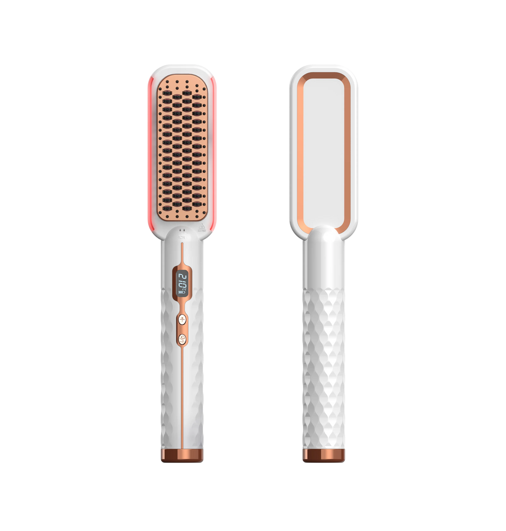 Ionic Ceramic Hair Straightening Brush – LED, Far Infrared, 60W Hair Straightening Brush SPOT