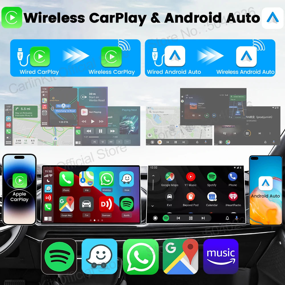 Carlinkit Mini Ultra Wireless CarPlay & Android Auto Adapter Wireless CarPlay Adapter SPOT