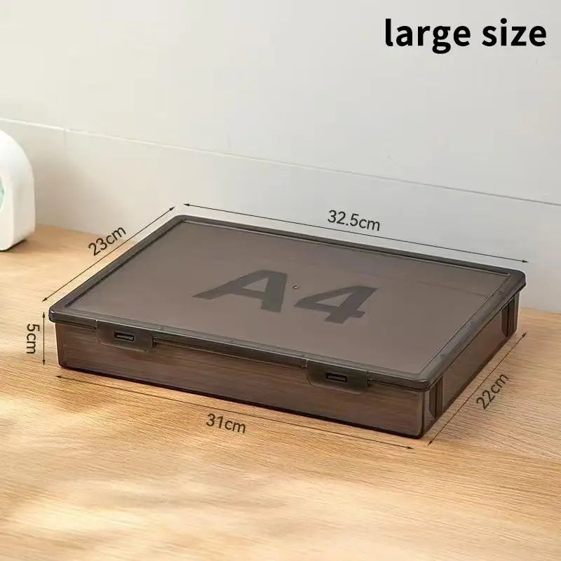 Transparent Document Storage Box – Stackable PP File Organizer Document Storage Box SPOT A2