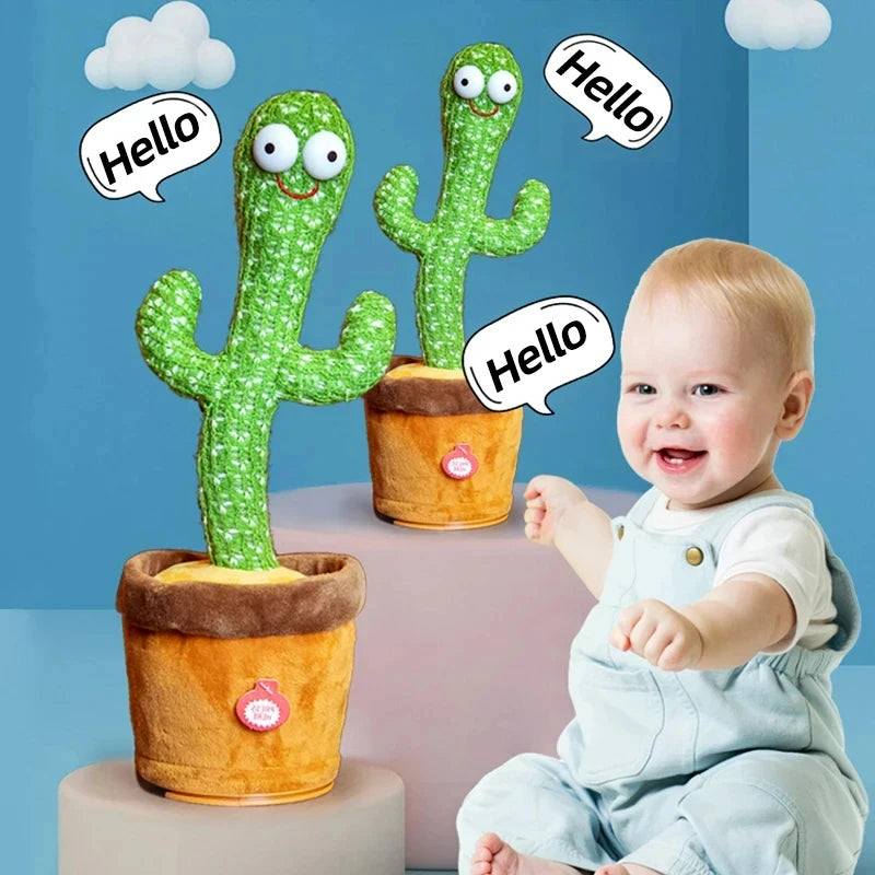 Dancing Cactus Plush Toy – Sings, Talks & Wiggles Interactive Plush Toy SPOT