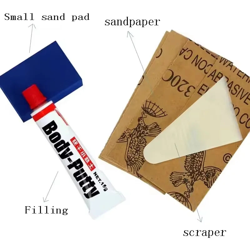 Car Body Putty Scratch Filler Kit – Vehicle Paint Repair Tool Auto Body Repair Kit SPOT Enhanced version
