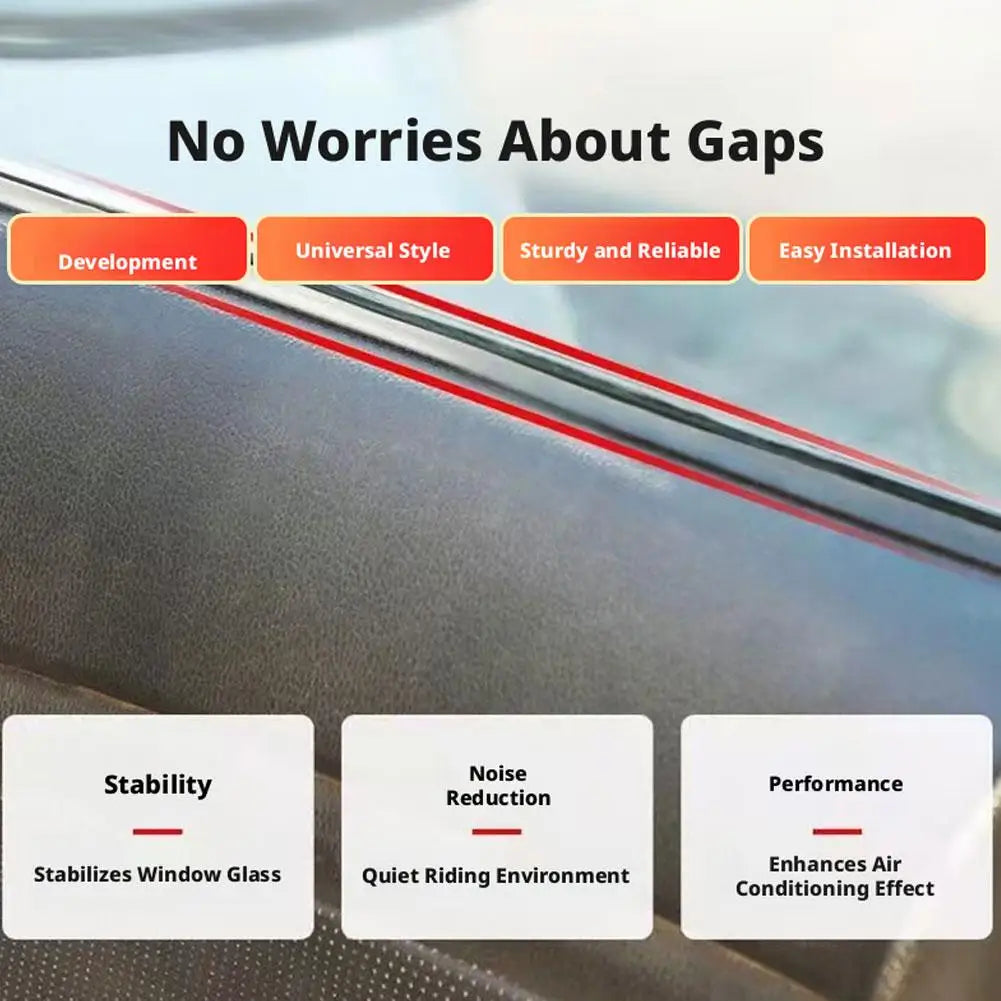 V-Shape Car Window Seal Strip – EPDM Rubber 1/2/4m Car Window Seal Strip SPOT
