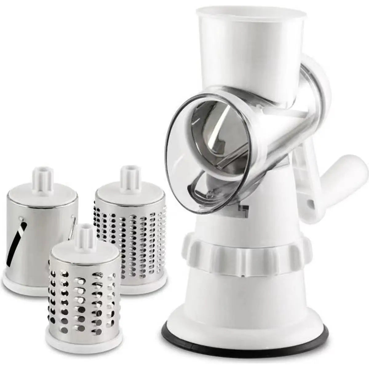 Rotary Cheese Grater & Vegetable Slicer – 3 Drum Blades Rotary Cheese Grater SPOT