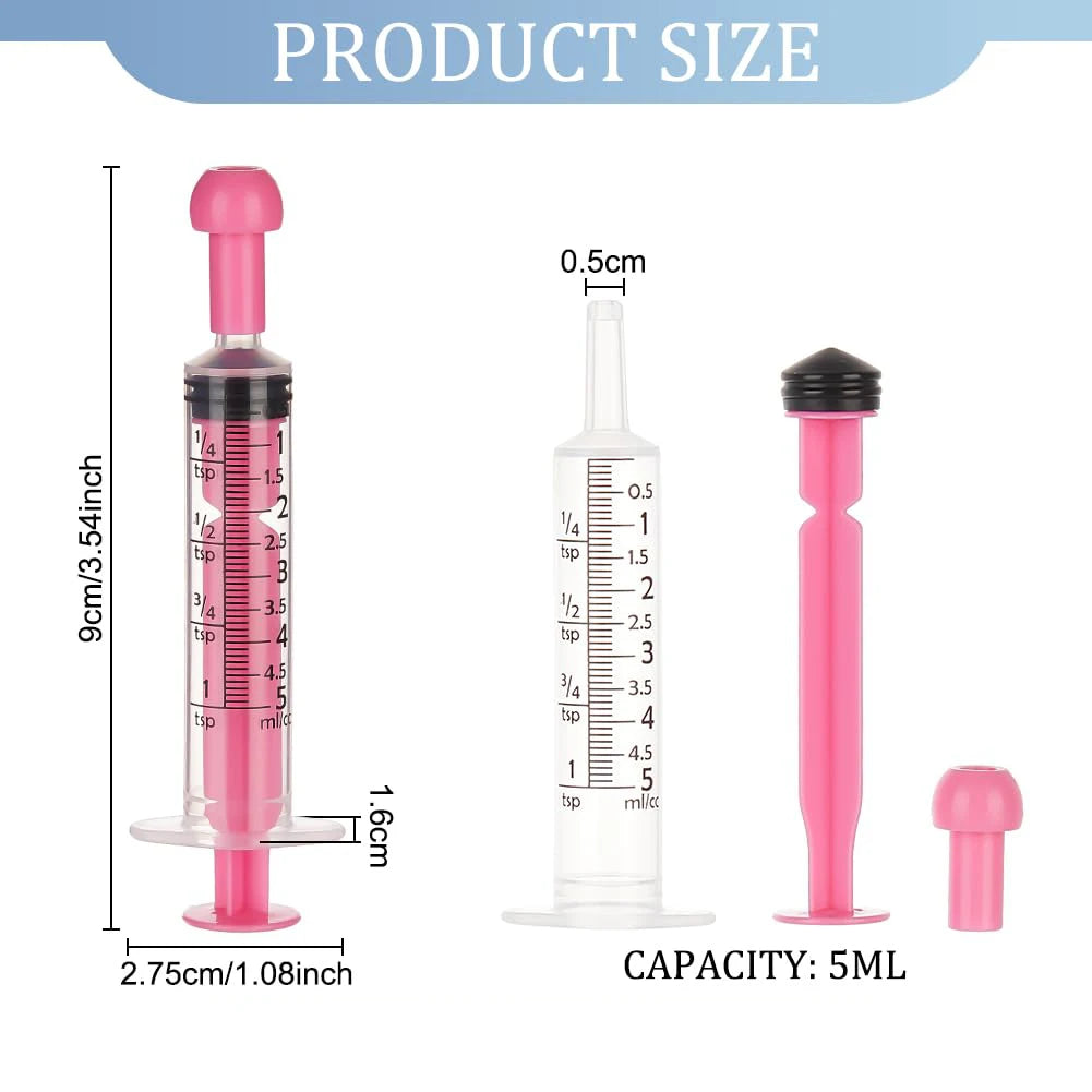 5ml Pet Feeding Syringes Luer Slip Tip – 5 or 10 Pack Pet Feeding Syringe SPOT