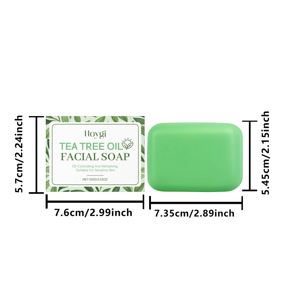 Hoygi Tea Tree Oil & Glutathione Facial Soap Bar – 100g Facial Cleansing Soap SPOT Tea Tree Oil