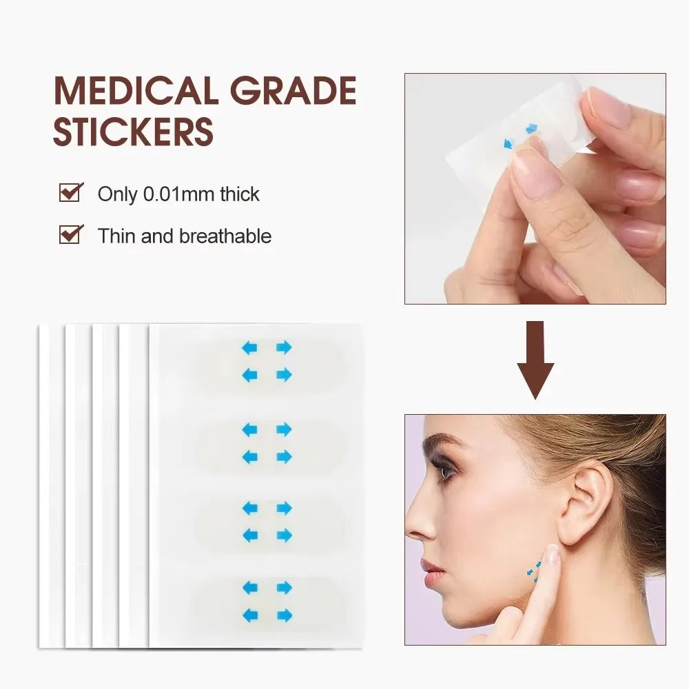 V-Shape Face Lifting Tape – Invisible Skin Tightening Stickers Face Lifting Tape SPOT