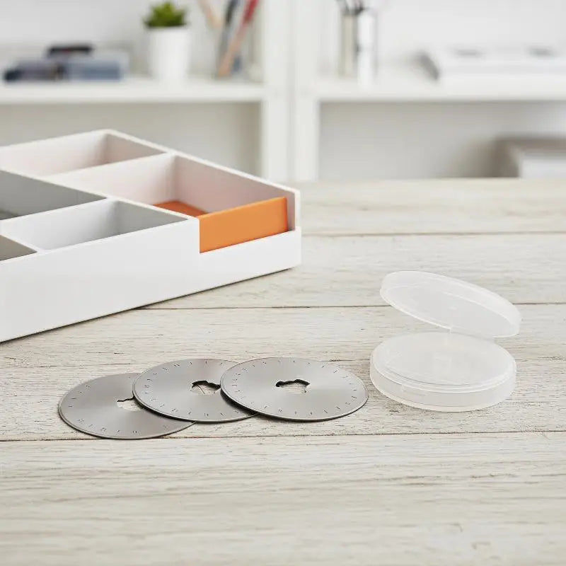HUXUAN 45mm Rotary Cutter Blades 3/5/15 Pack – Fabric & Leather Rotary Cutter Blades SPOT
