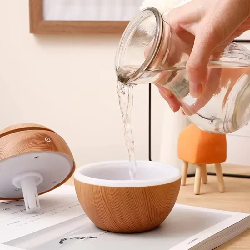 Mini Woodgrain USB Ultrasonic Essential Oil Diffuser & Humidifier Ultrasonic Oil Diffuser SPOT