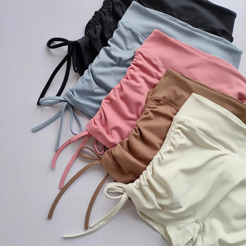 Women's High Waist Yoga Shorts – Breathable Drawstring Gym Women's Yoga Shorts SPOT