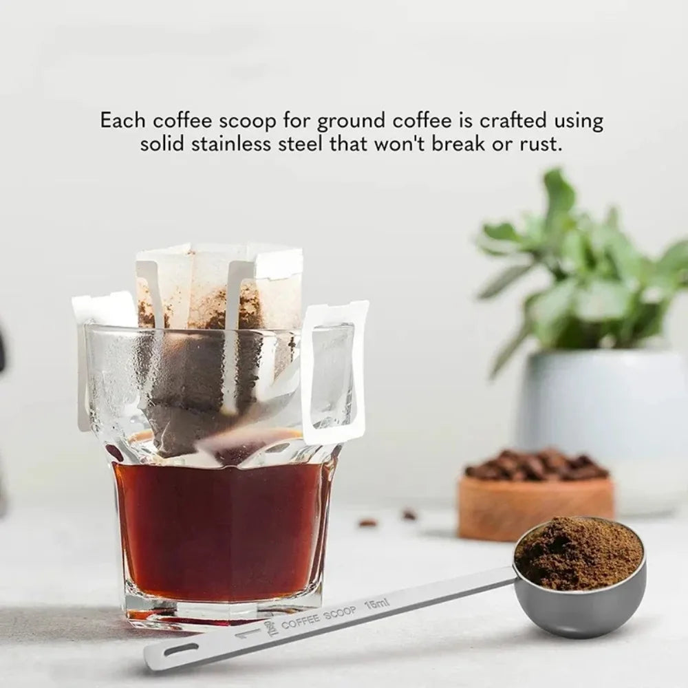 Stainless Steel Coffee Scoop & Measuring Spoon – Long Handle Coffee Measuring Scoop SPOT