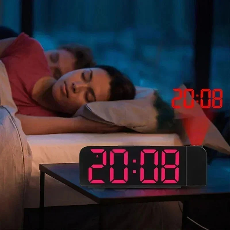 LED Projection Alarm Clock USB – Temp, Date & Night Mode Projection Alarm Clock SPOT