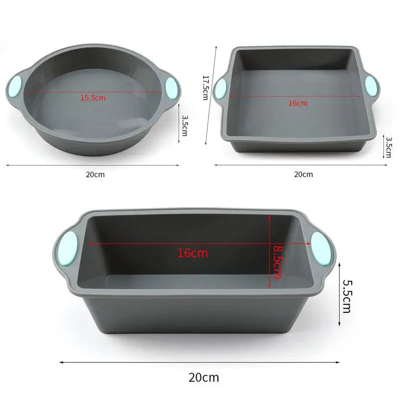 Silicone Round Cake Mold Set – Non-Stick Food-Grade Baking Tray Silicone Cake Mold SPOT A1