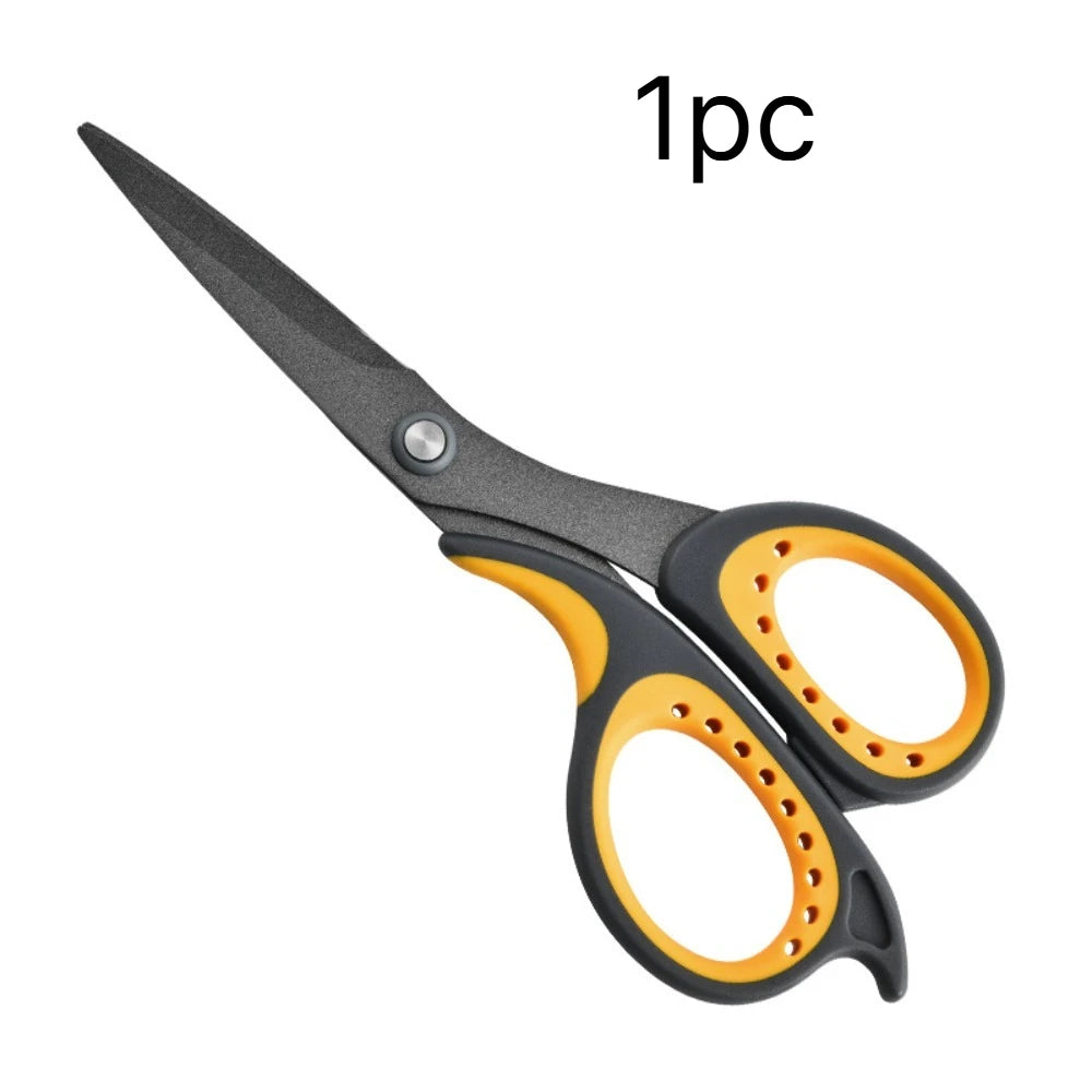 Teflon Non-Stick Scissors – Stainless Steel Soft Grip Craft Scissors SPOT 1pc
