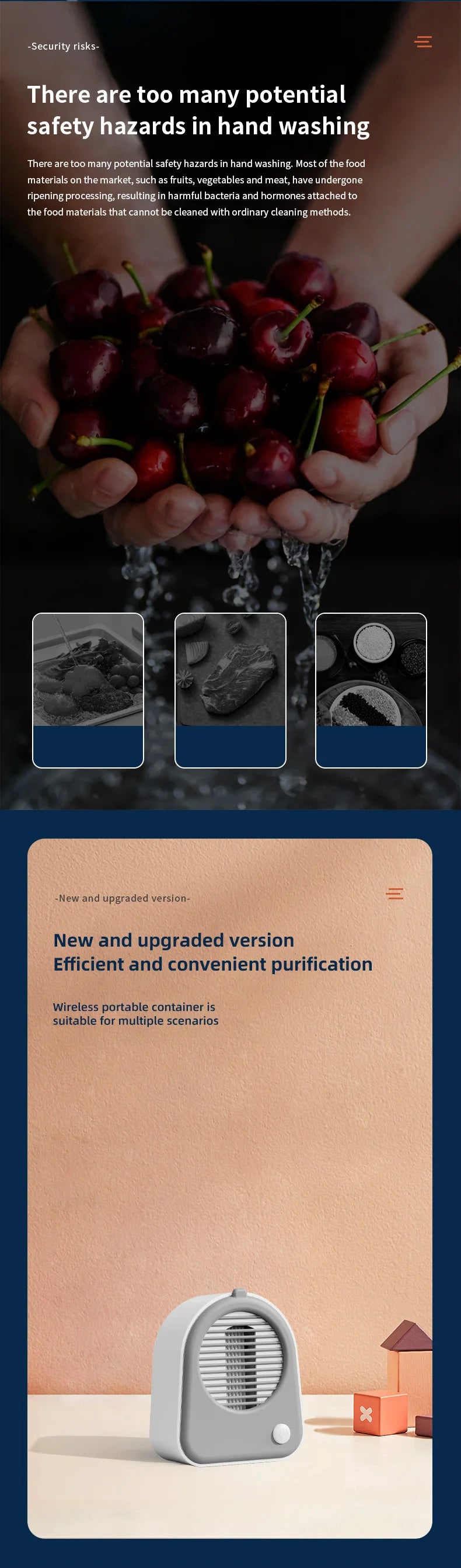 Electric Fruit & Vegetable Washer – Portable Food Cleaner Electric Food Washer SPOT