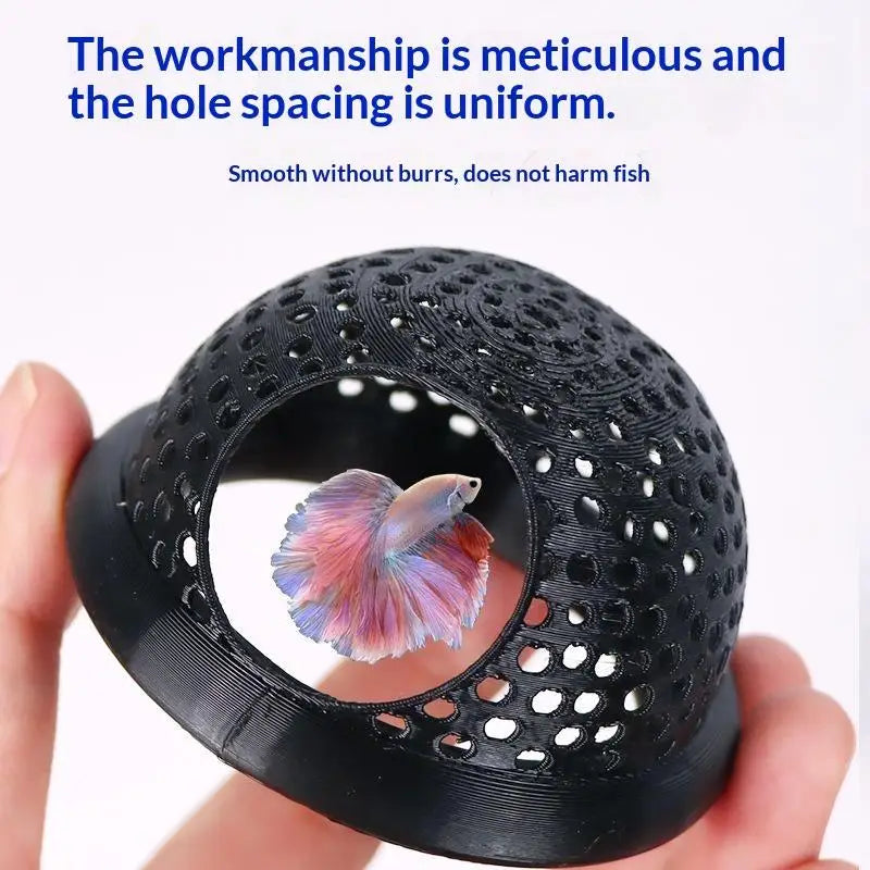 3D Printed Betta Fish Hide Cave – Safe Aquarium Shelter Aquarium Fish Shelter SPOT