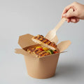 100-Pack Disposable Wooden Forks – Compostable Eco Tableware Disposable Wooden Cutlery SPOT Default Title
