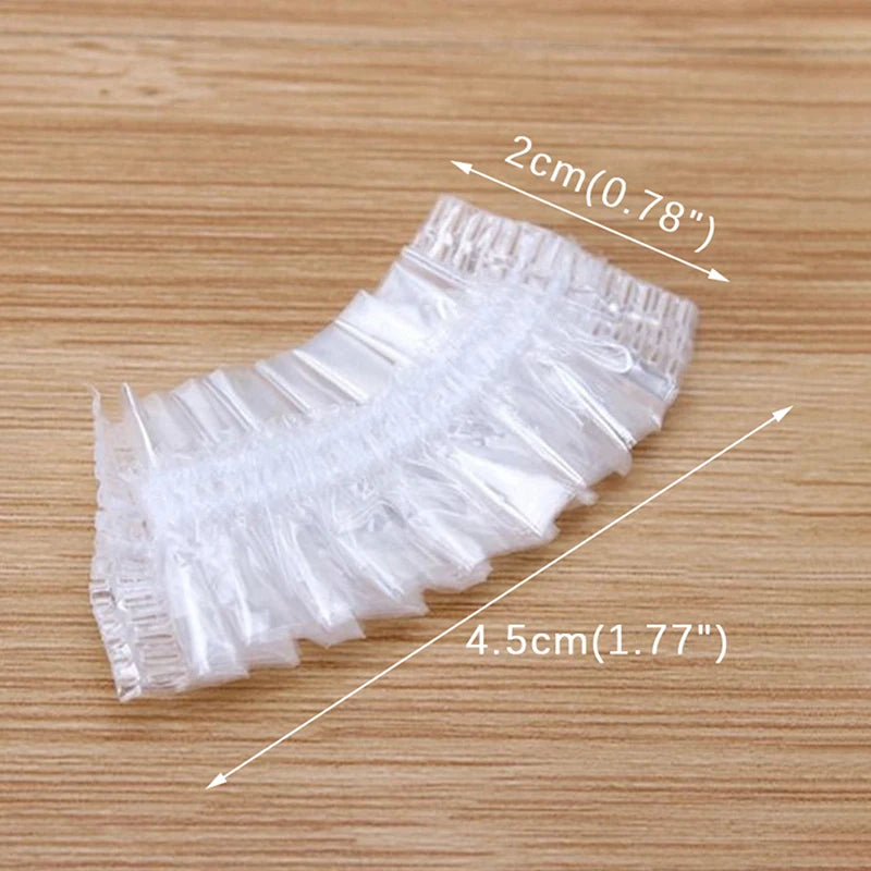 100-Pack Disposable Waterproof Ear Covers for Hair Dyeing Ear Cover Protectors SPOT 100PCS