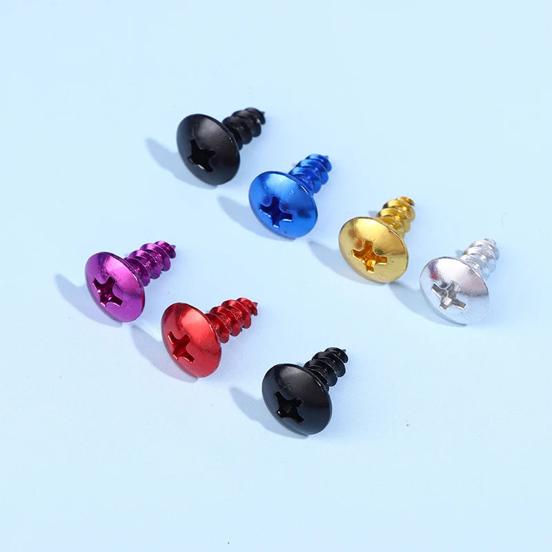30-Pack M5 Aluminum Alloy Motorcycle Cross Head Bolts Screws Motorcycle Bolts SPOT