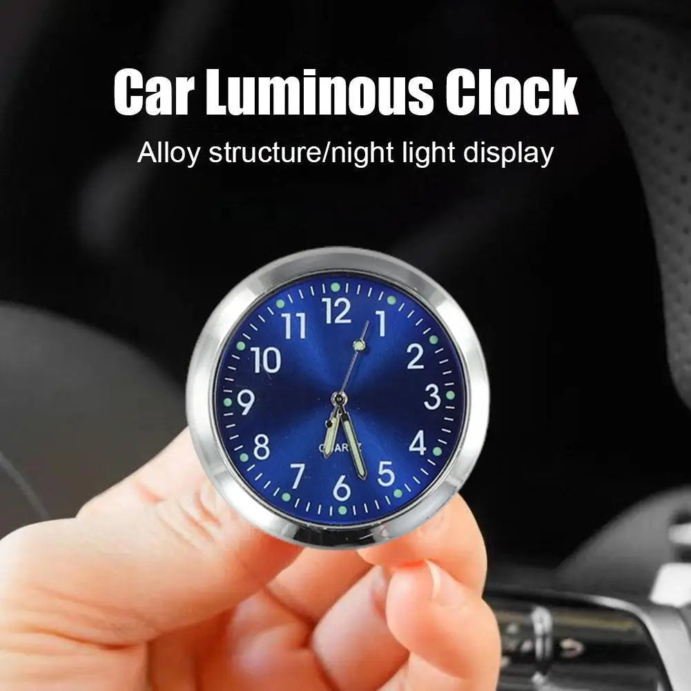 Mini Metal Car Dashboard Clock – Luminous Analog Quartz Car Dashboard Clock SPOT