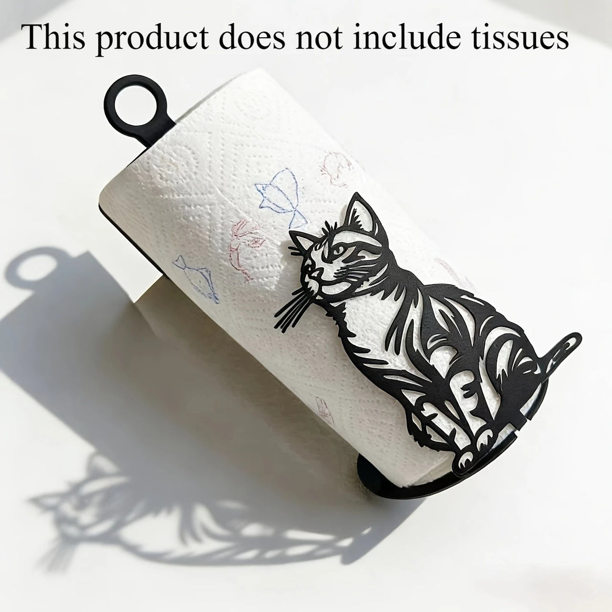 Cat-Shaped Paper Towel Holder – Freestanding Kitchen Organizer Paper Towel Holder SPOT 1PC