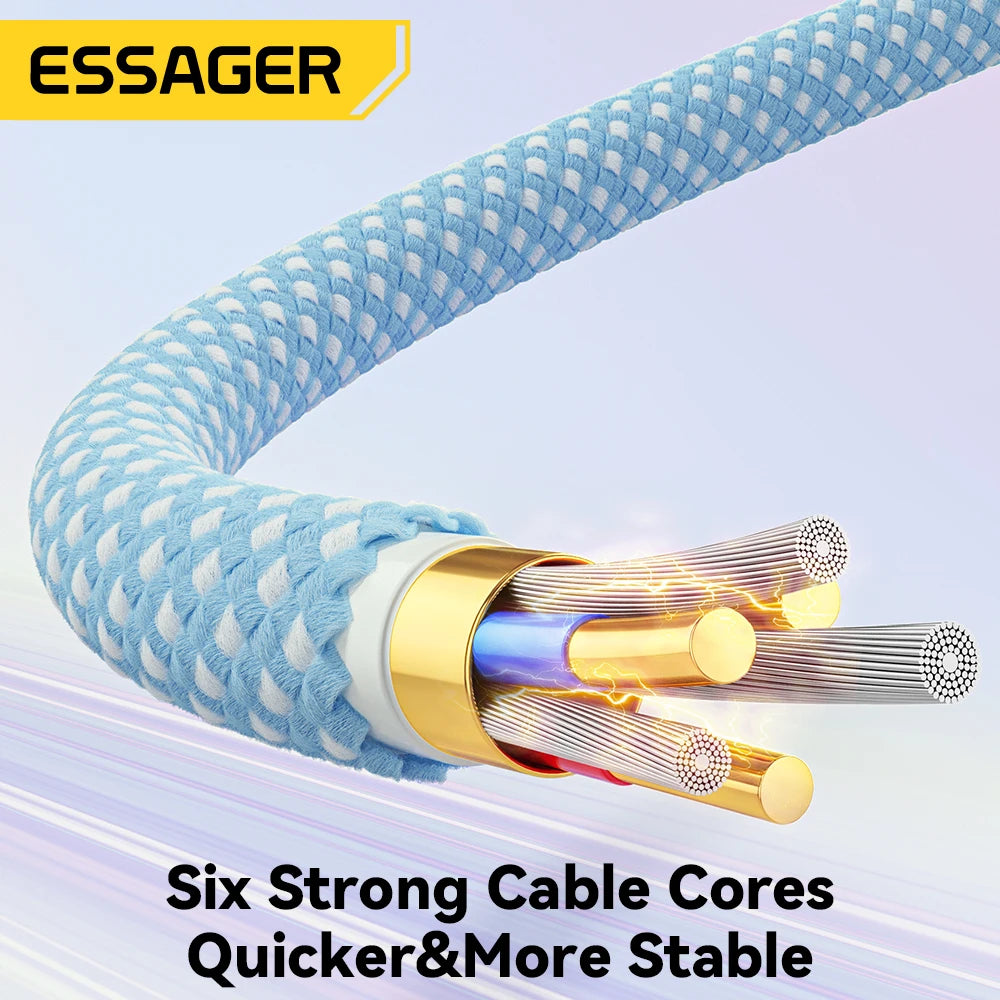Essager 7A 100W USB-C Fast Charging Cable | Braided USB-C Charging Cable SPOT