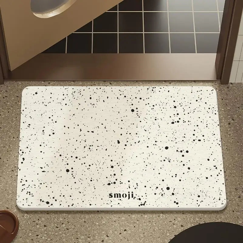 Oval Speckled Diatomite Bath Mat – Non-Slip & Quick-Dry Diatomite Bath Mat SPOT D