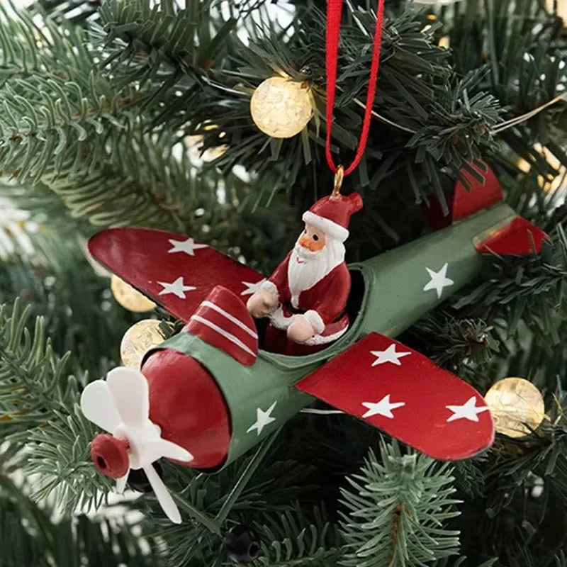 24-Pc Retro Iron Christmas Ornaments – Festive Hanging Pendants Christmas Ornament Set SPOT