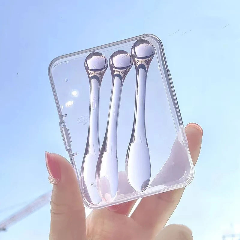 Acrylic Cosmetic Spatulas & Facial Roller Applicator Set Facial Applicator Set SPOT