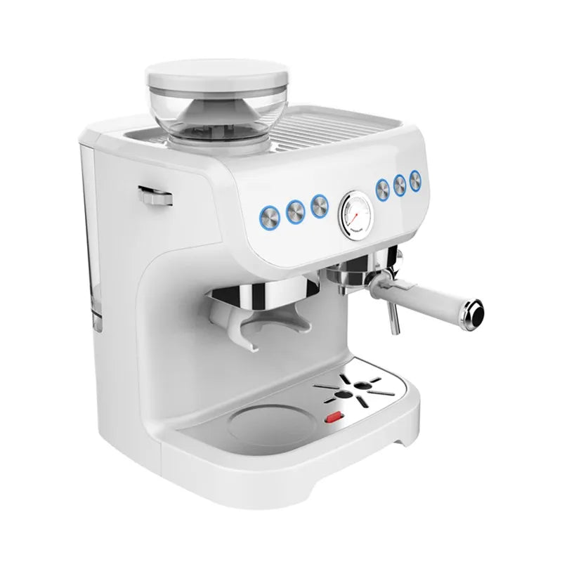 6-in-1 Multi-Capsule Espresso Maker with Built-In Grinder Capsule Espresso Machine SPOT White
