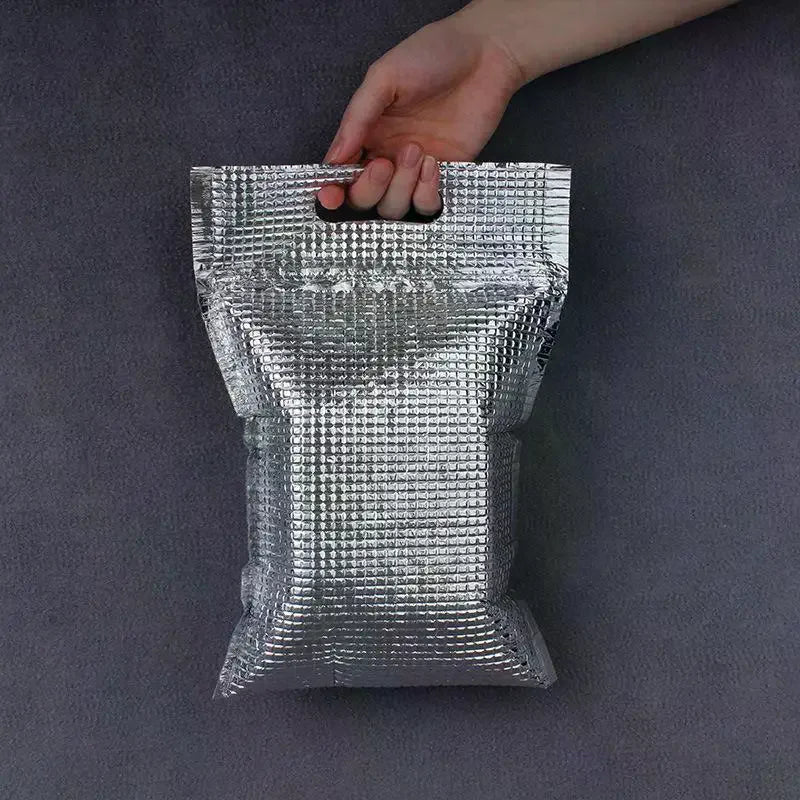 5-Pack Aluminum Foil Insulated Thermal Bags – Food Fresh Insulated Thermal Bags SPOT