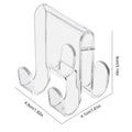 Acrylic Shower Door Hook – Tool-Free Over Glass Door Hanger Shower Door Hook SPOT A