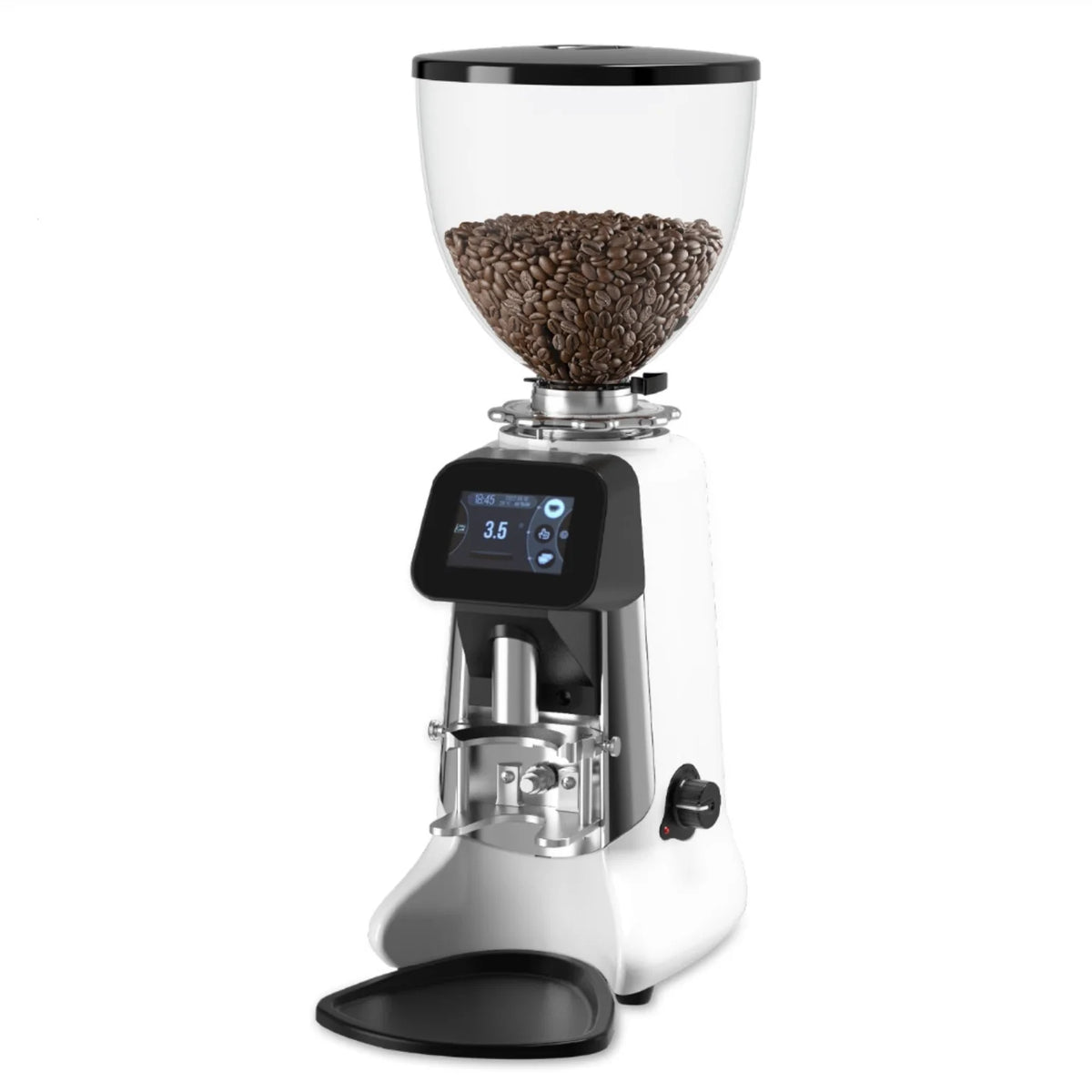 Heycafe Buddy Commercial Espresso Grinder – 64mm Burr, 1500g Commercial Coffee Grinder SPOT White
