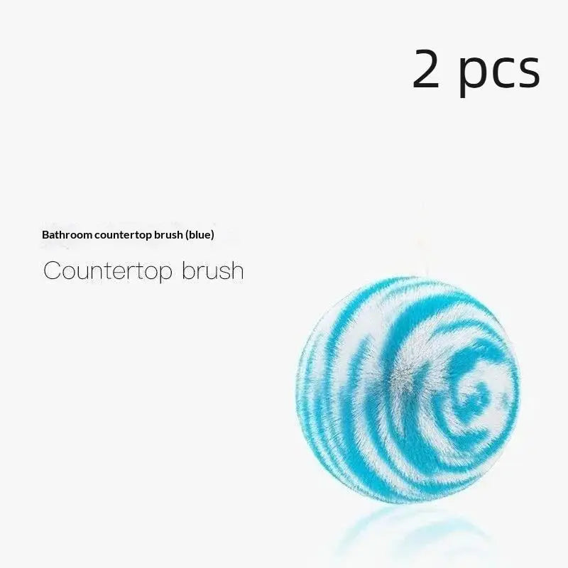 Nano Cleaning Ball Set 3-Pack – Striped Polyester Scrub Balls Cleaning Scrub Balls SPOT 2pcs Blue