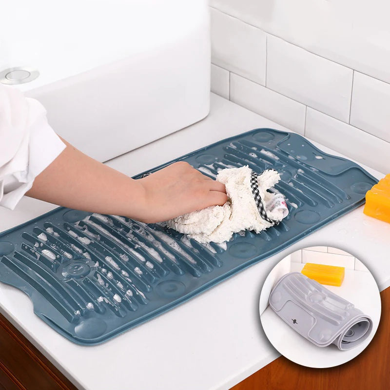 Silicone Laundry Scrub Board – Foldable, Hangable, Portable Laundry Scrub Board SPOT