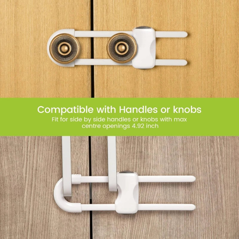 U-Shaped Child Safety Cabinet Locks – Adjustable Childproof Latch Child Safety Lock SPOT