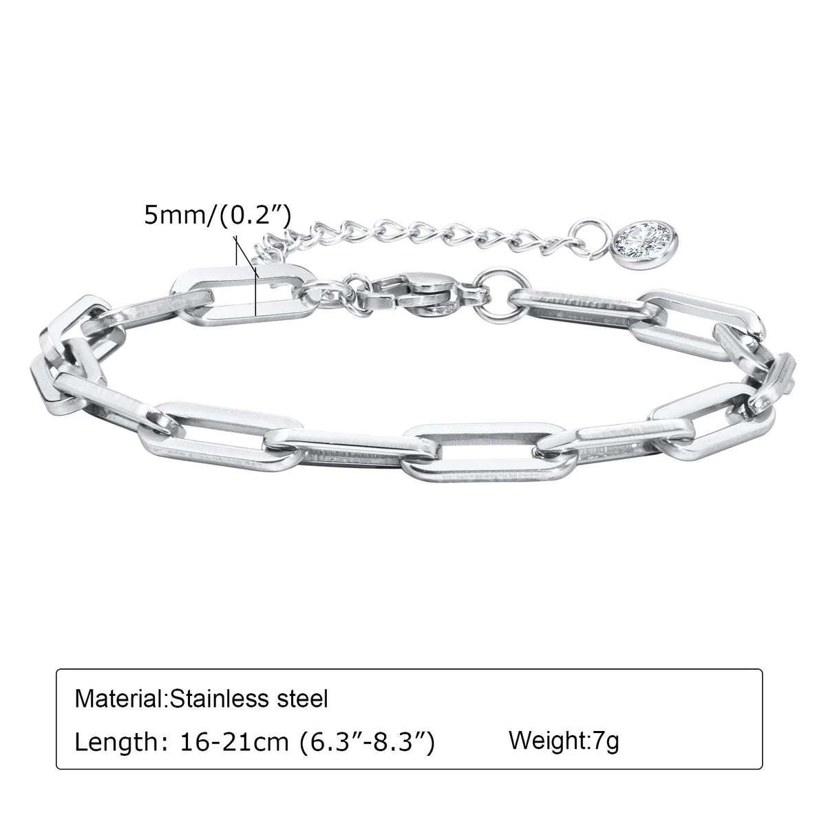 Women's Silver Stainless Steel Stackable Bracelet Set – 5 Pc Stackable Bracelet Set SPOT BR-1396S