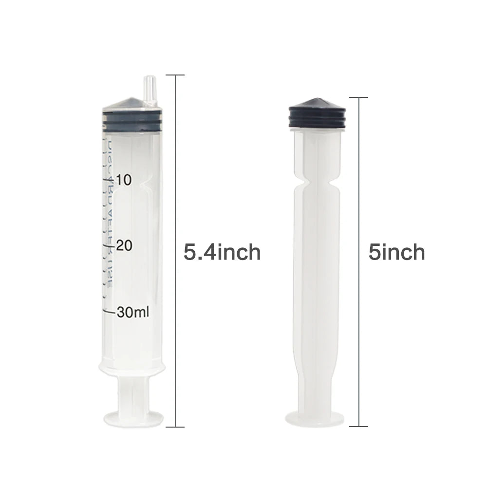 30-Pack 30ml Sterile Syringes – Hydroponics, Kitchen & Pets Liquid Dispensing Syringes SPOT