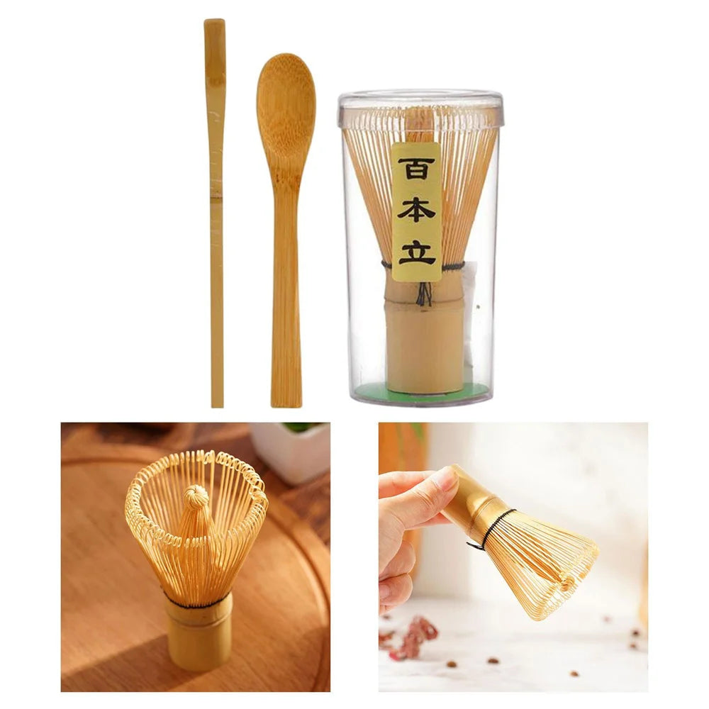 Bamboo Matcha Whisk Set – Japanese Chasen Tea Ceremony Kit Matcha Whisk Set SPOT
